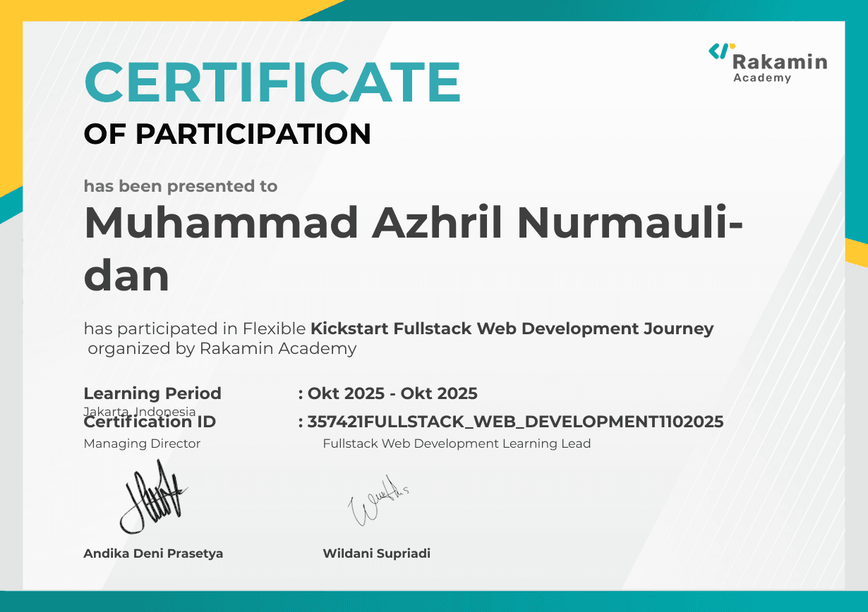 Fullstack Web Development